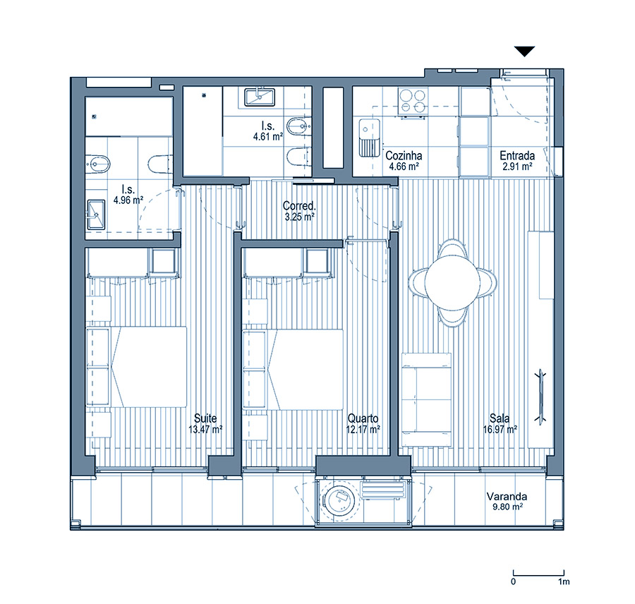 0 - Floor Plan - AA - Planta do 3º andar
