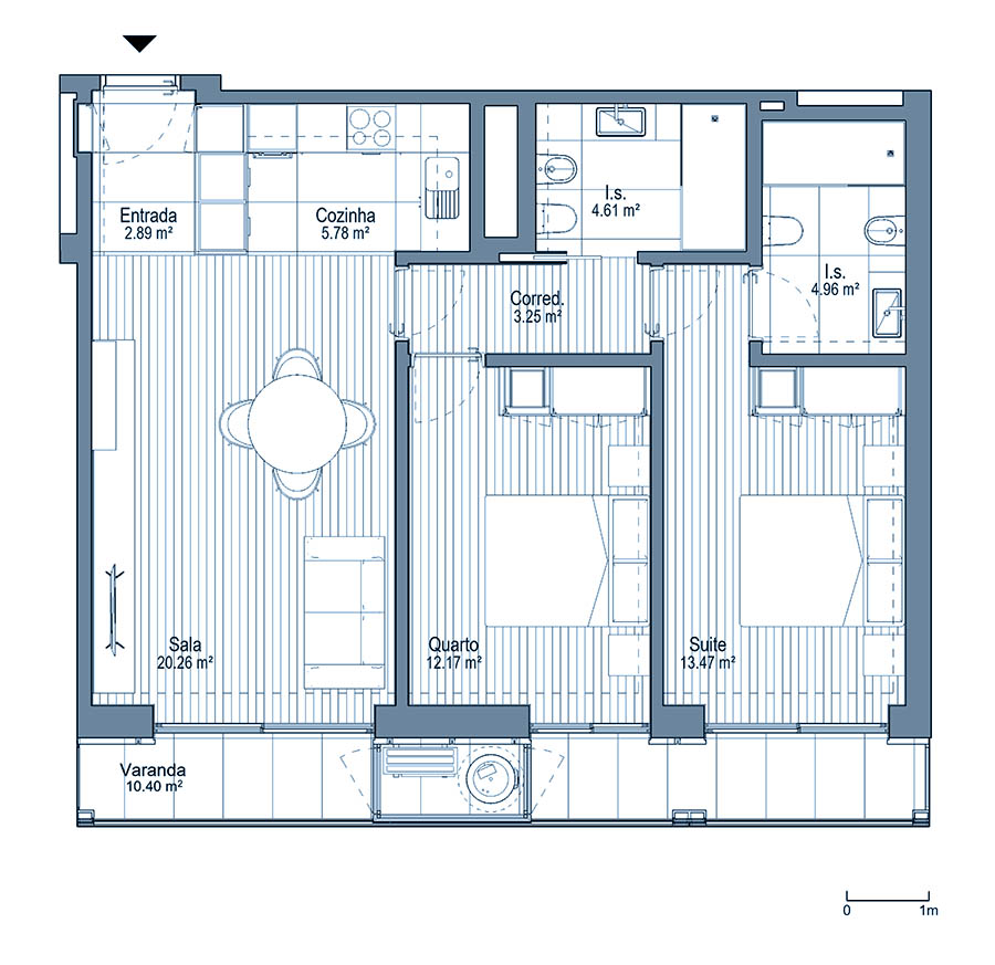 0 - Floor Plan - Fracçao E - Planta do 1º andar