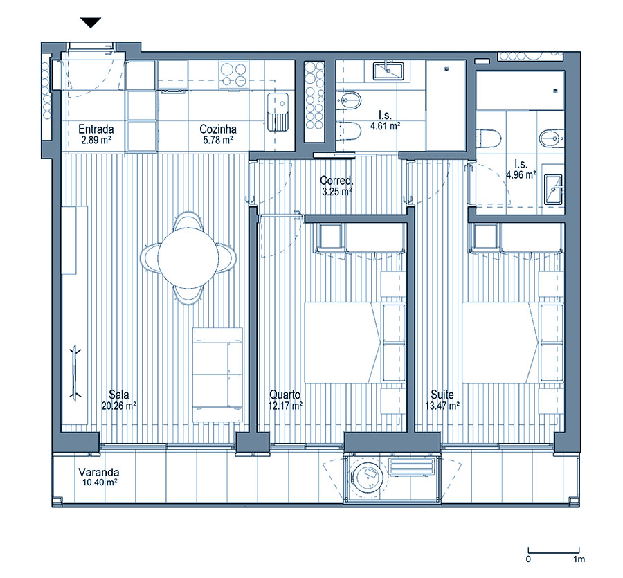 0 - Floor Plan - N - Planta do 2º andar