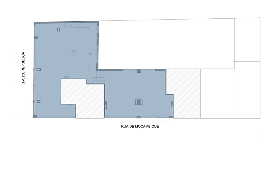 0 - Floor Plan - Planta de localizaç╞o - Fracç╞o A - RC1 (Rua de Moçambique)