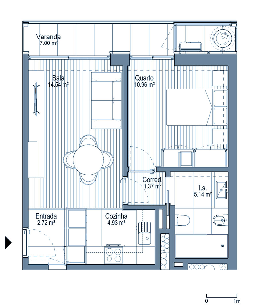 0 - Floor Plan - Fracçao AH - Planta do 4º andar 0 - Floor Plan - Fracçao AH - Planta do 4º andar
