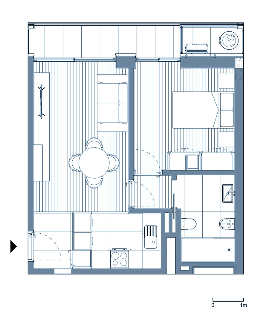 0 - Floor Plan - Fracçao AQ - Planta do 5º andar 0 - Floor Plan - Fracçao AQ - Planta do 5º andar