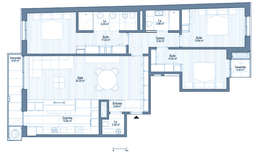 0 - Floor Plan - Fracçao AV - Planta do 6º andar 0 - Floor Plan - Fracçao AV - Planta do 6º andar