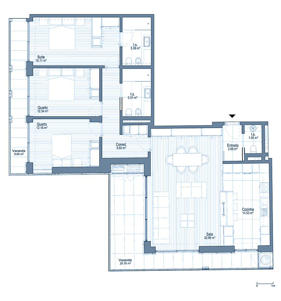 0 - Floor Plan - Fracçao AW - Planta do 6º andar 0 - Floor Plan - Fracçao AW - Planta do 6º andar