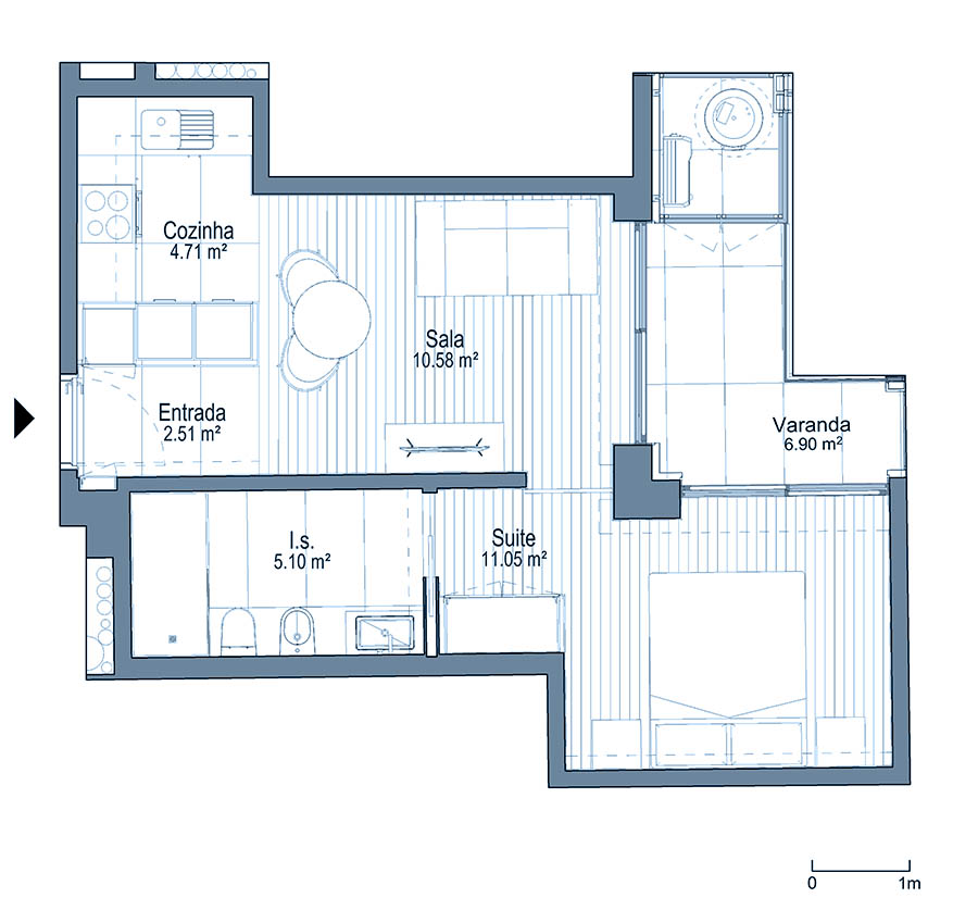 0 - Floor Plan - Fracçao AY - Planta do 6º andar 0 - Floor Plan - Fracçao AY - Planta do 6º andar