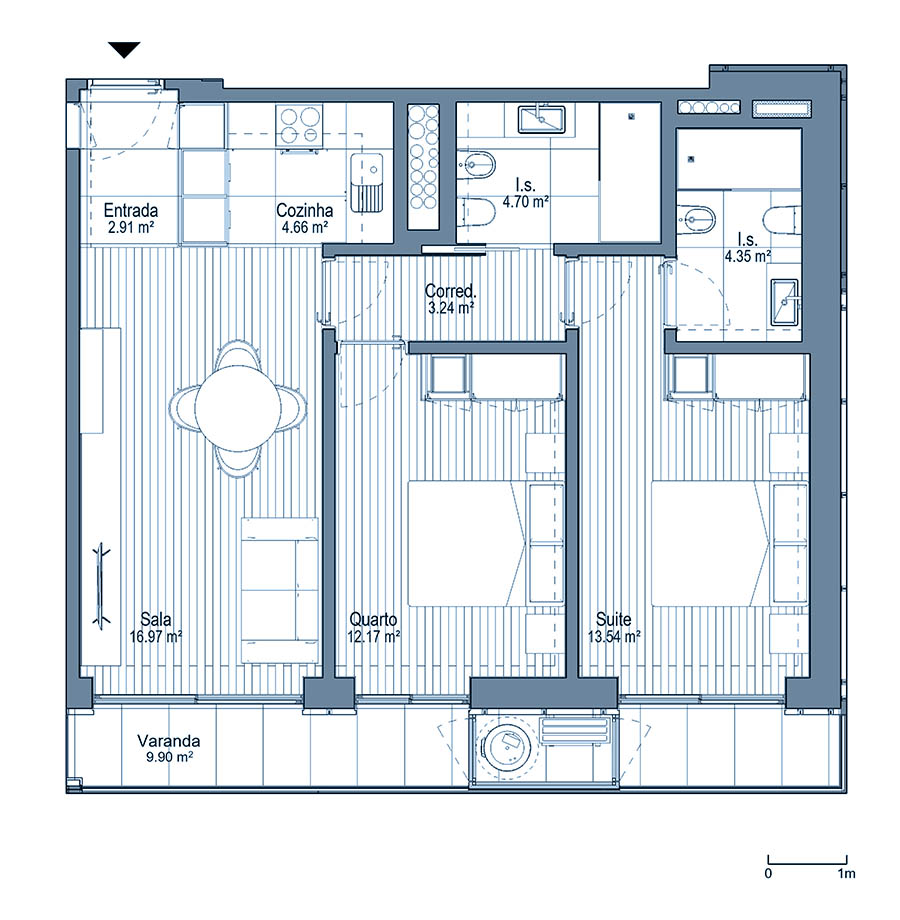 0 - Floor Plan - Fracçao BC - Planta do 6º andar 0 - Floor Plan - Fracçao BC - Planta do 6º andar