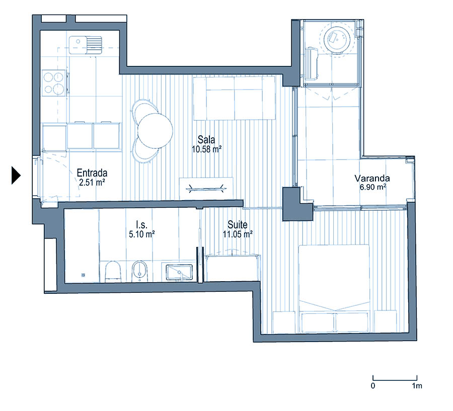 0 - Floor Plan - Fracçao BH - Planta do 7º andar 0 - Floor Plan - Fracçao BH - Planta do 7º andar