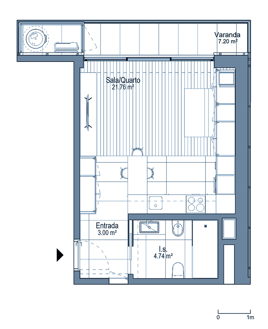 0 - Floor Plan - Fracçao BM - Planta do 7º andar 0 - Floor Plan - Fracçao BM - Planta do 7º andar