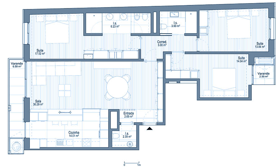0 - Floor Plan - Fracçao C -Planta do 1º andar 0 - Floor Plan - Fracçao C -Planta do 1º andar