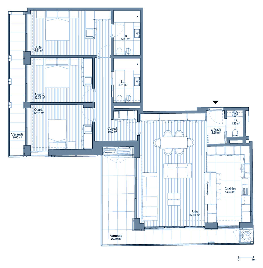 0 - Floor Plan - Fracçao D - Planta do 1º andar 0 - Floor Plan - Fracçao D - Planta do 1º andar
