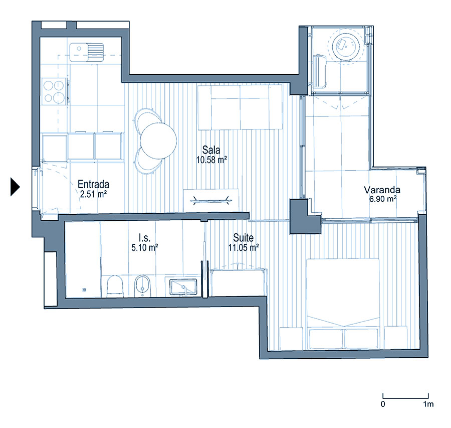 0 - Floor Plan - Fracçao F - Planta do 1º andar