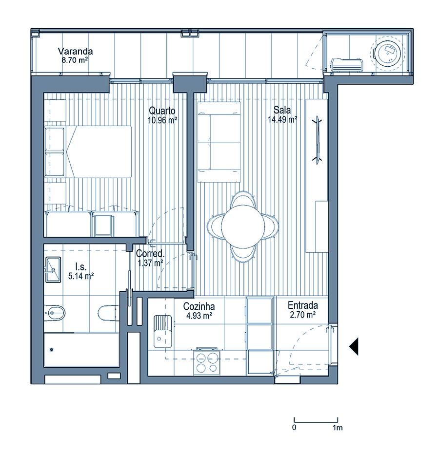 0 - Floor Plan - Fracao H - Planta do 1º andar 0 - Floor Plan - Fracao H - Planta do 1º andar