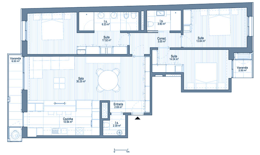 0 - Floor Plan - Fracçao L - Planta do 2º andar