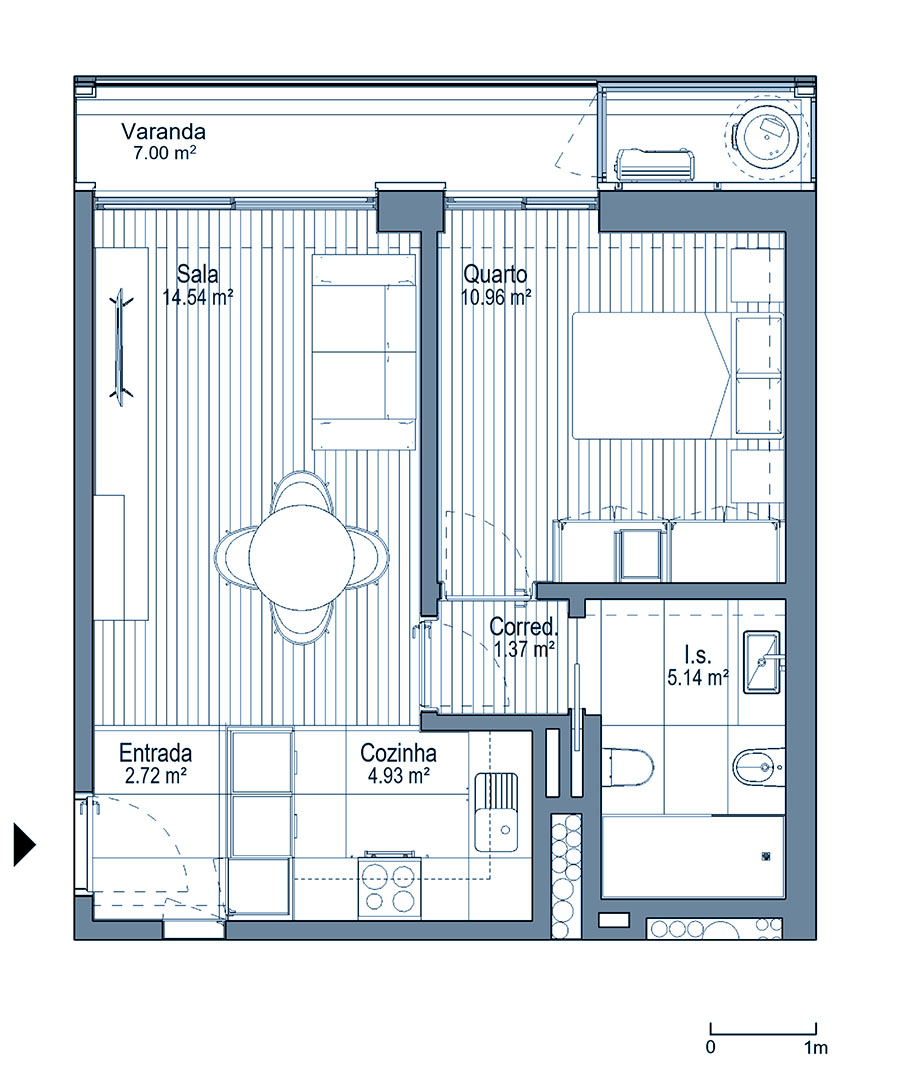0 - Floor Plan - Fracao P - Planta do 2º andar