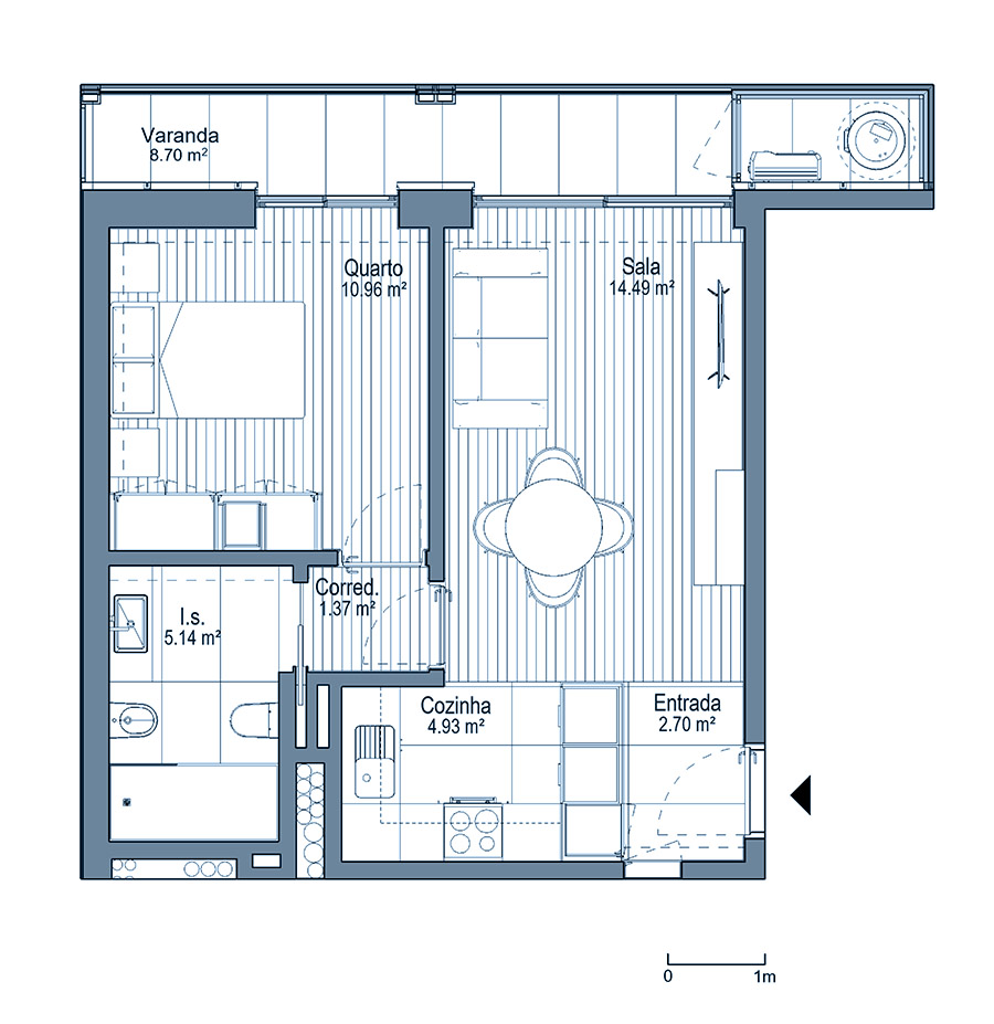0 - Floor Plan - Fracçao Q - Planta do 2ºandar