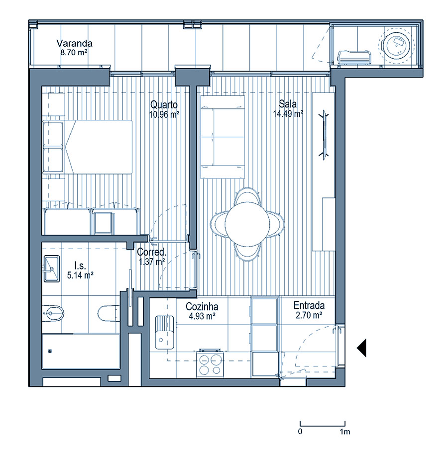 0 - Floor Plan - Fracao Z - Planta do 3º andar