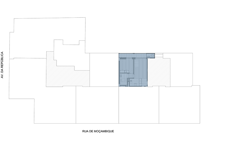 0 - Floor Plan - Planta de localizaao - Fracao H - Planta do 1º andar 0 - Floor Plan - Planta de localizaao - Fracao H - Planta do 1º andar